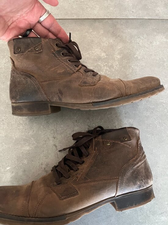 Bull Boxer Brosus Ankle Boots Mens 10 Brown Leather Lace Up Cap Toe Distressed main image 10
